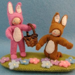 TWO EASTER BUNNIES PPK121