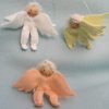 Three felt angels