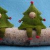 Three Christmas Trees felt