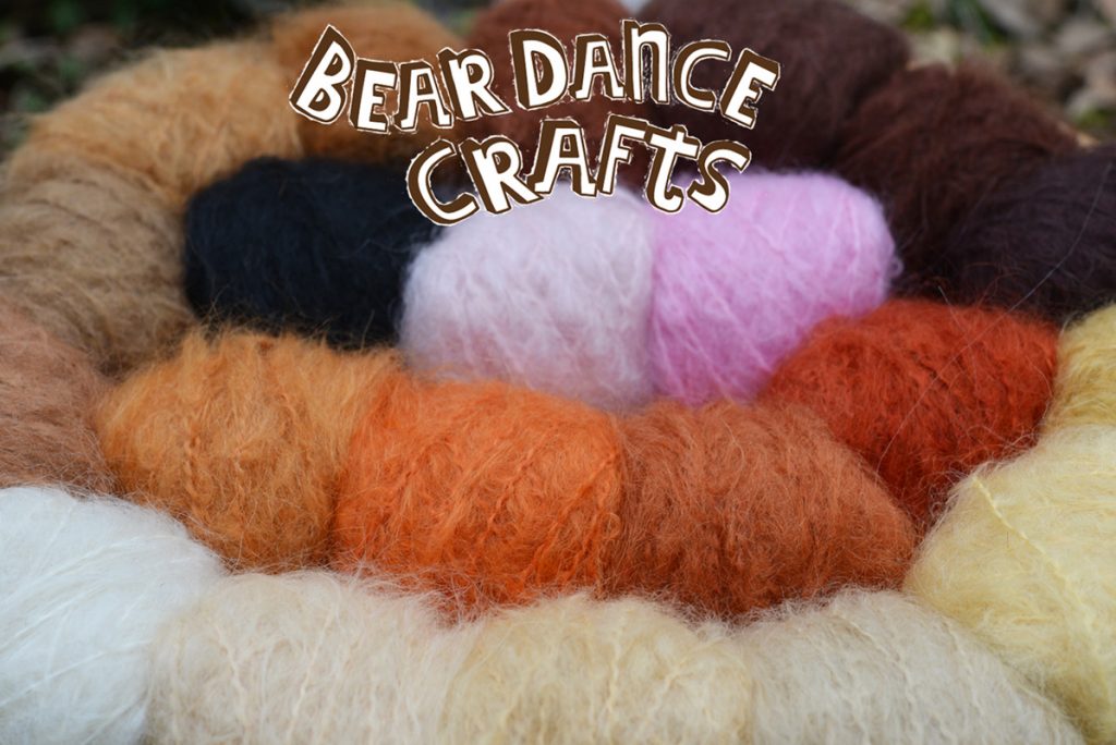 WILD BRUSHABLE MOHAIR YARN Bear Dance Crafts