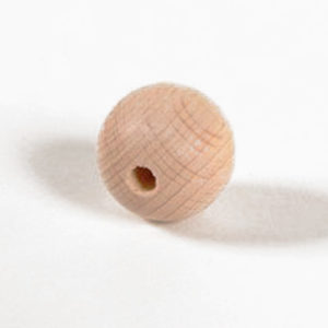 Wood Bead 20 mm Natural