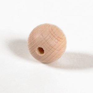 Wood Bead 15mm Natural