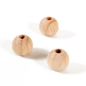 Wood Bead 8 mm Natural