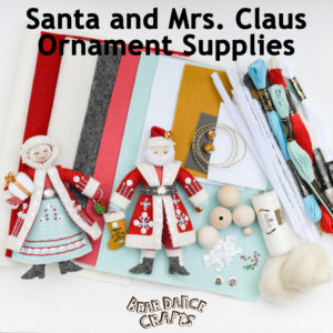 Santa and Mrs. Claus Ornament Supplies – more Bling