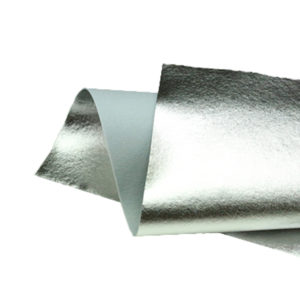 Brushed Silver Metallic Wool Felt WFM002