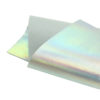 Brushed Holographic Silver Metallic Felt