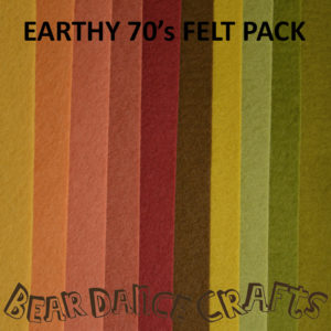 Earthy 70’s Tones Felt Pack