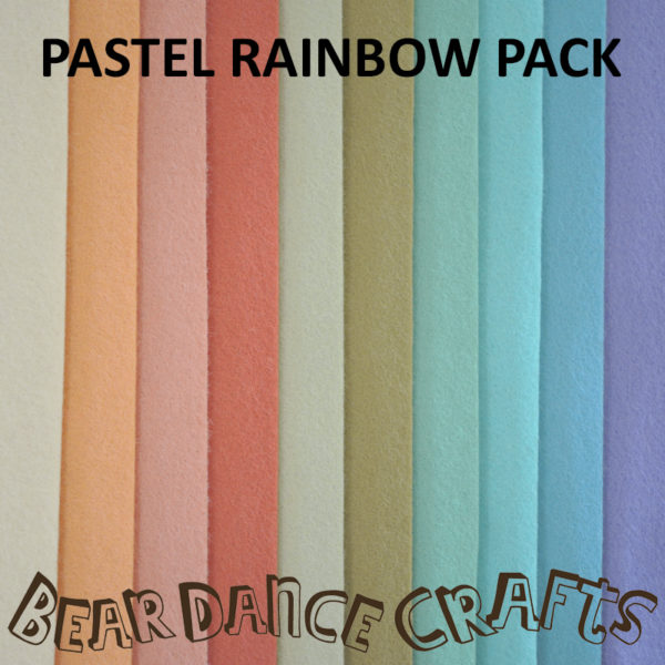 Pastel Rainbow Felt