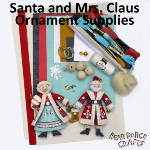 Santa and Mrs. Claus Ornament Supplies – more Bling