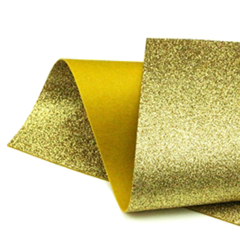Gold Glitter Wool Felt GWF001 Gold Glitter Felt