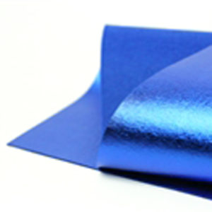 Brushed Royal Blue Metallic Wool Felt WFM011