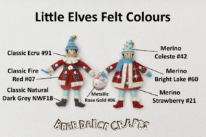 Read more about the article Little Elves Ornament Felt Colours