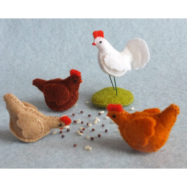 Three Chickens and Rooster Kit