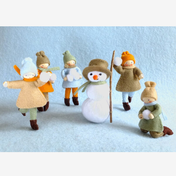 Five Children and Snowman Kit