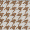 Beige pink skin houndstooth merino wool felt