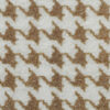 Ivory white houndstooth wool felt