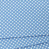 blue polka dot wool felt