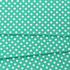 aquamarine green polka dot wool felt