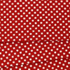 red and white polka dot wool felt