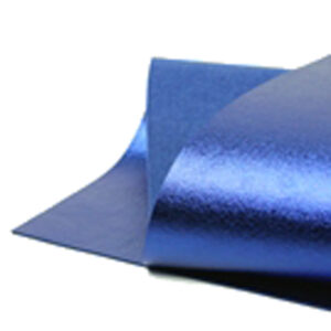 Brushed Dark Blue Metallic Wool Felt WFM012