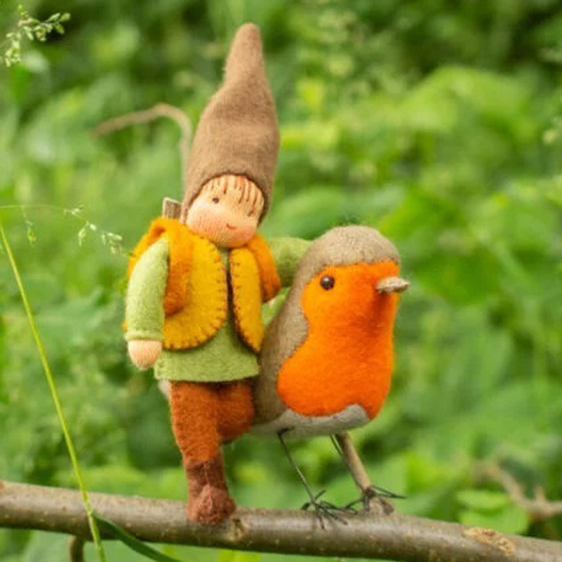 Gnome with Robin felt craft kit