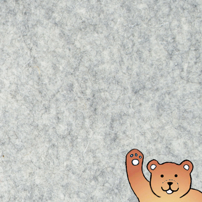 Natural grey 100% wool felt.