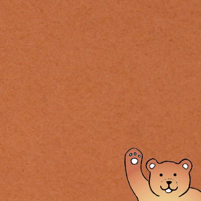 Suede Brown 100% pure wool felt sheets.