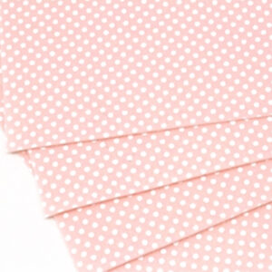 Light Pink Polka Dot pattern 100% wool felt