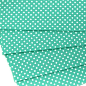 Aquamarine Polka Dot pattern 100% wool felt