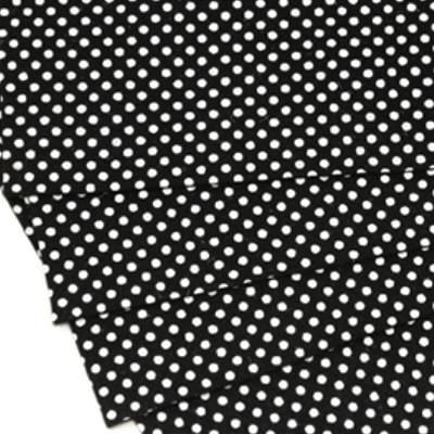 Black Polka Dot pattern 100% wool felt