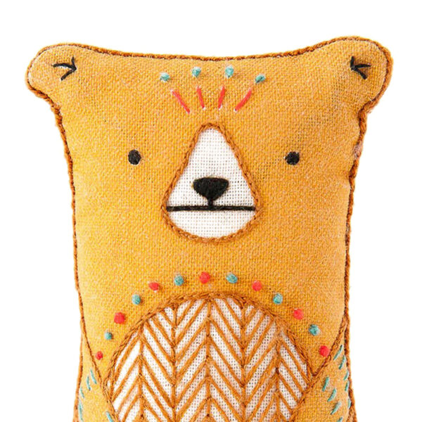 Bear doll embroidery craft kit Kiriki Press
