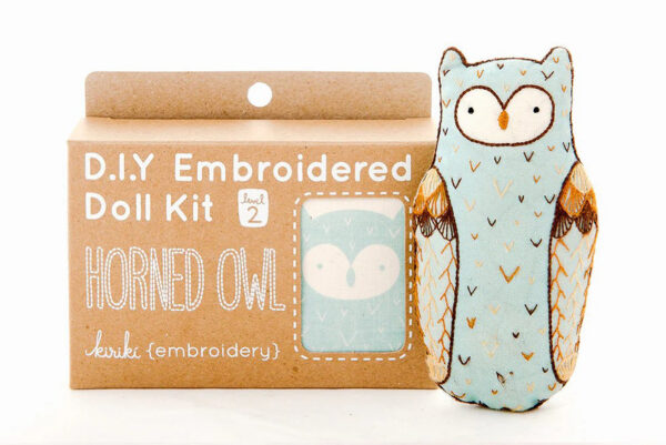 Horned Owl Doll plushie craft kit kiriki press