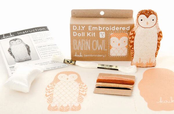 Barn Owl doll plushie craft kit Kiriki Press
