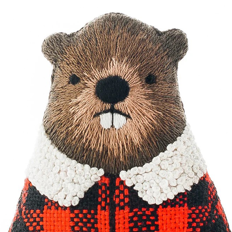 Beaver doll plushie craft kit Kiriki Press