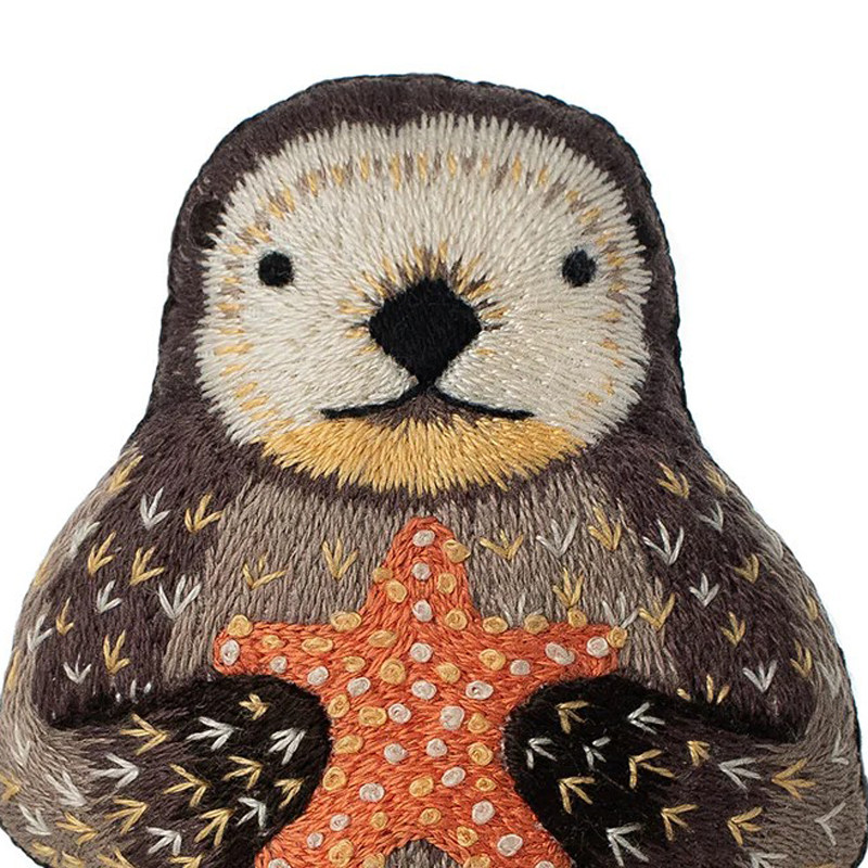 Sea Otter doll plushie craft kit Kiriki Press