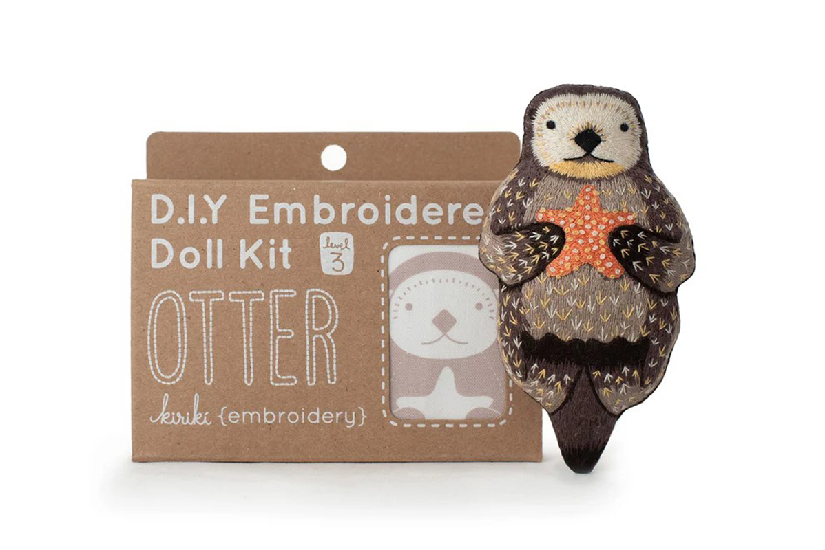 Sea Otter doll plushie craft kit Kiriki Press
